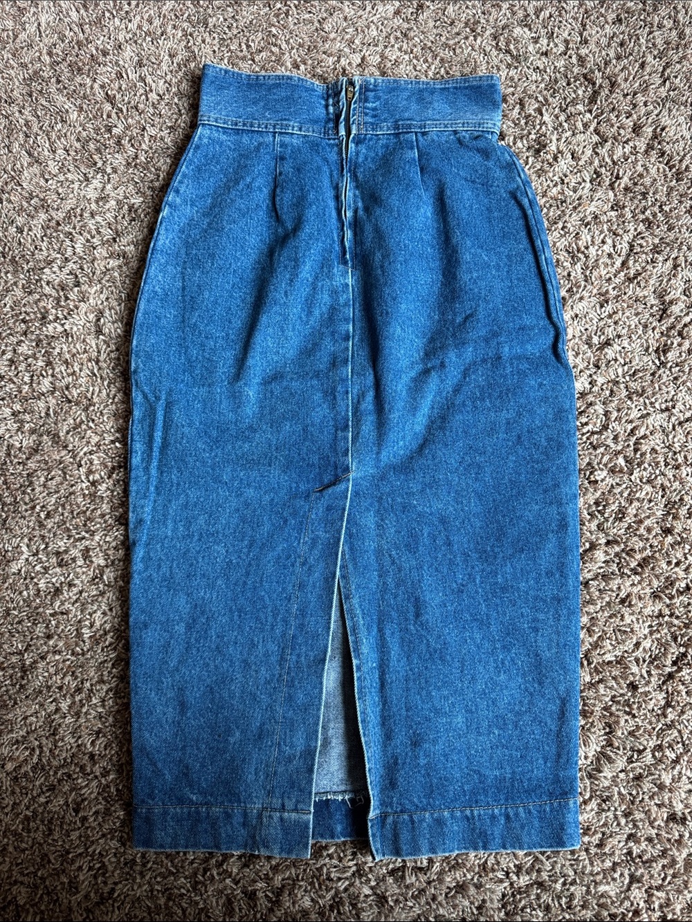 Vintage Straight Jean Skirt
